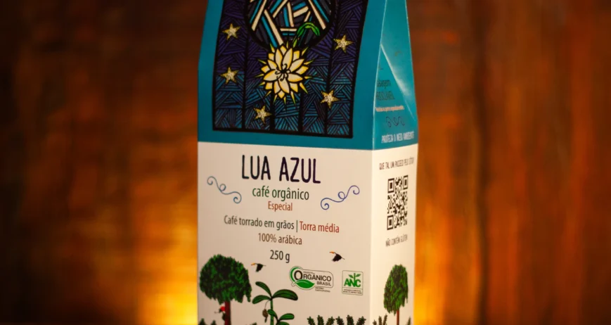 Café Flor da Lua - Lua Azul Café Orgânico Especial - Embalagem Lua Azul 250g (Torra Media)
