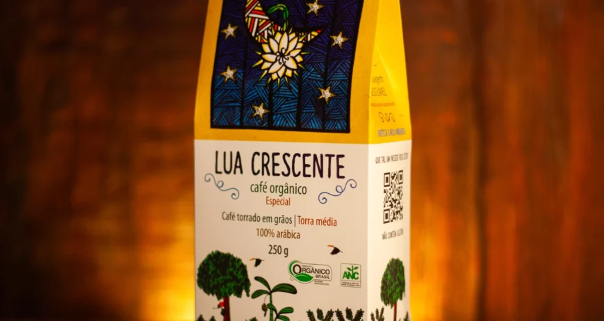 Café Flor da Lua - Lua Crescente Café Orgânico Especial - Embalagem Lua Crescente 250g (Torra Media)